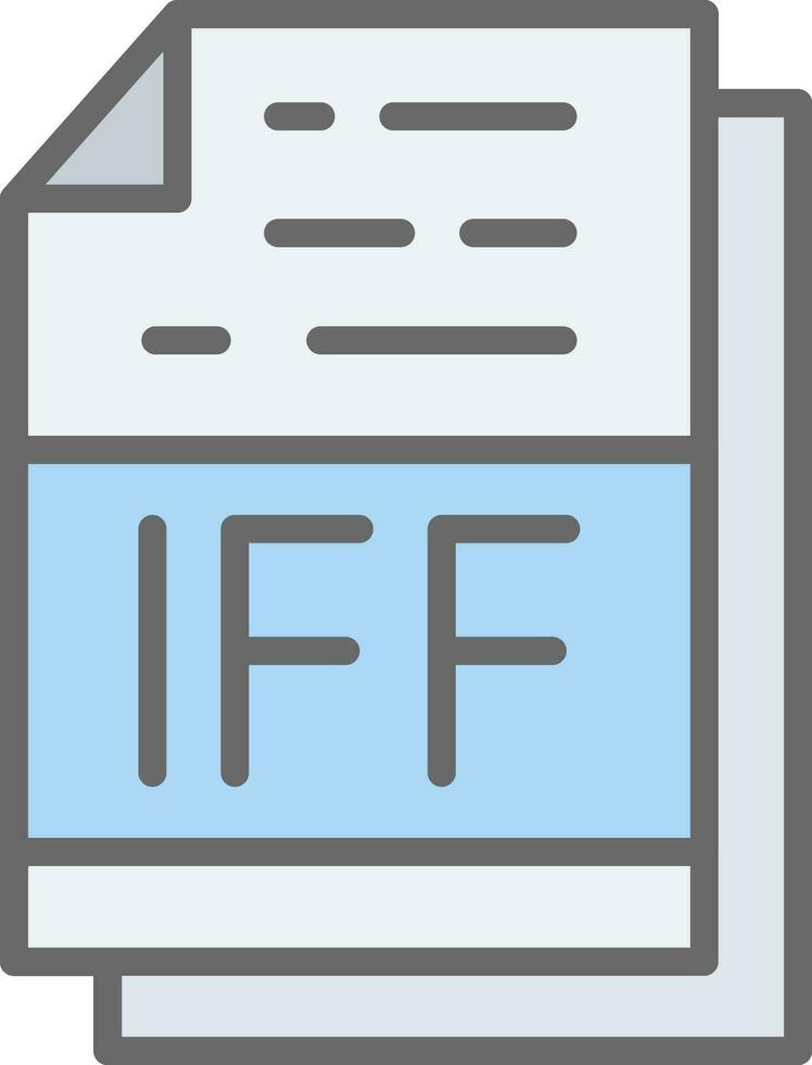 iff het dossier formaat vector icoon ontwerp