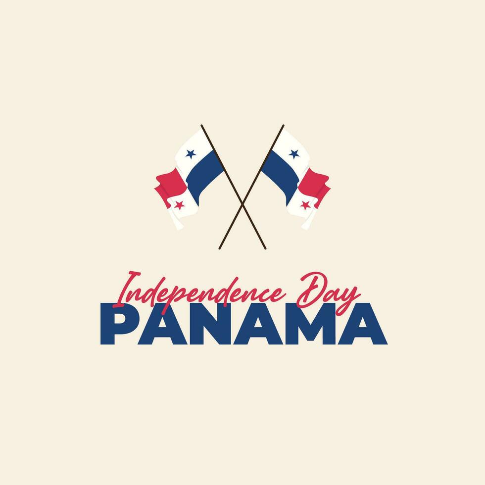 Panama onafhankelijkheid dag banier sjabloon vector