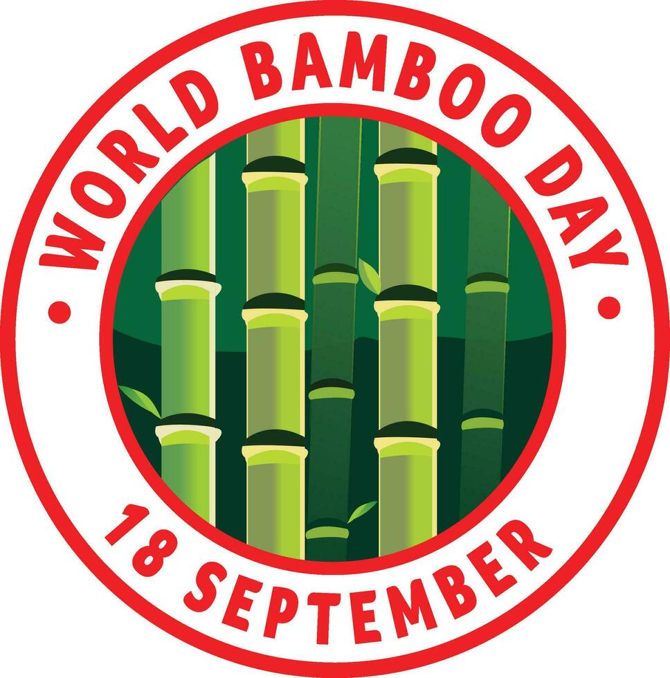 bamboe logo sjabloon. vector illustratie van bamboe t-shirt ontwerp