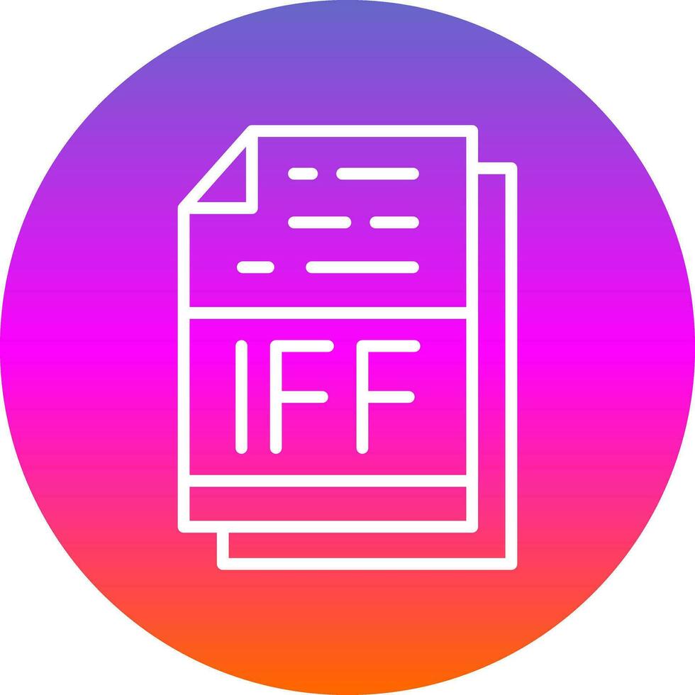 iff het dossier formaat vector icoon ontwerp