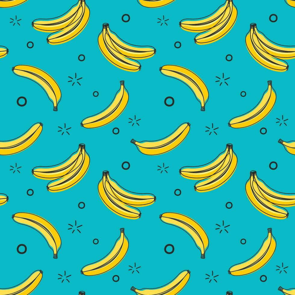 banaan naadloos patroon. vector illustratie