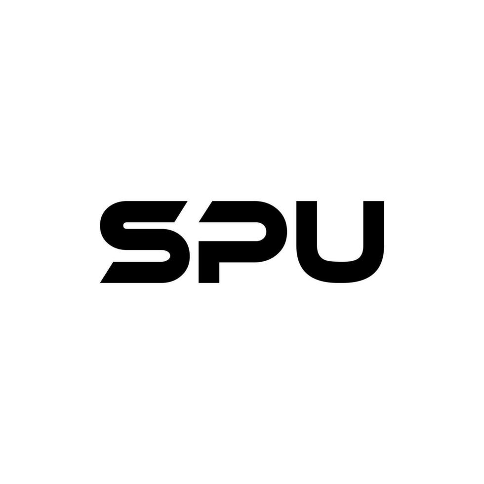 spu brief logo ontwerp, inspiratie voor een uniek identiteit. modern elegantie en creatief ontwerp. watermerk uw succes met de opvallend deze logo. vector