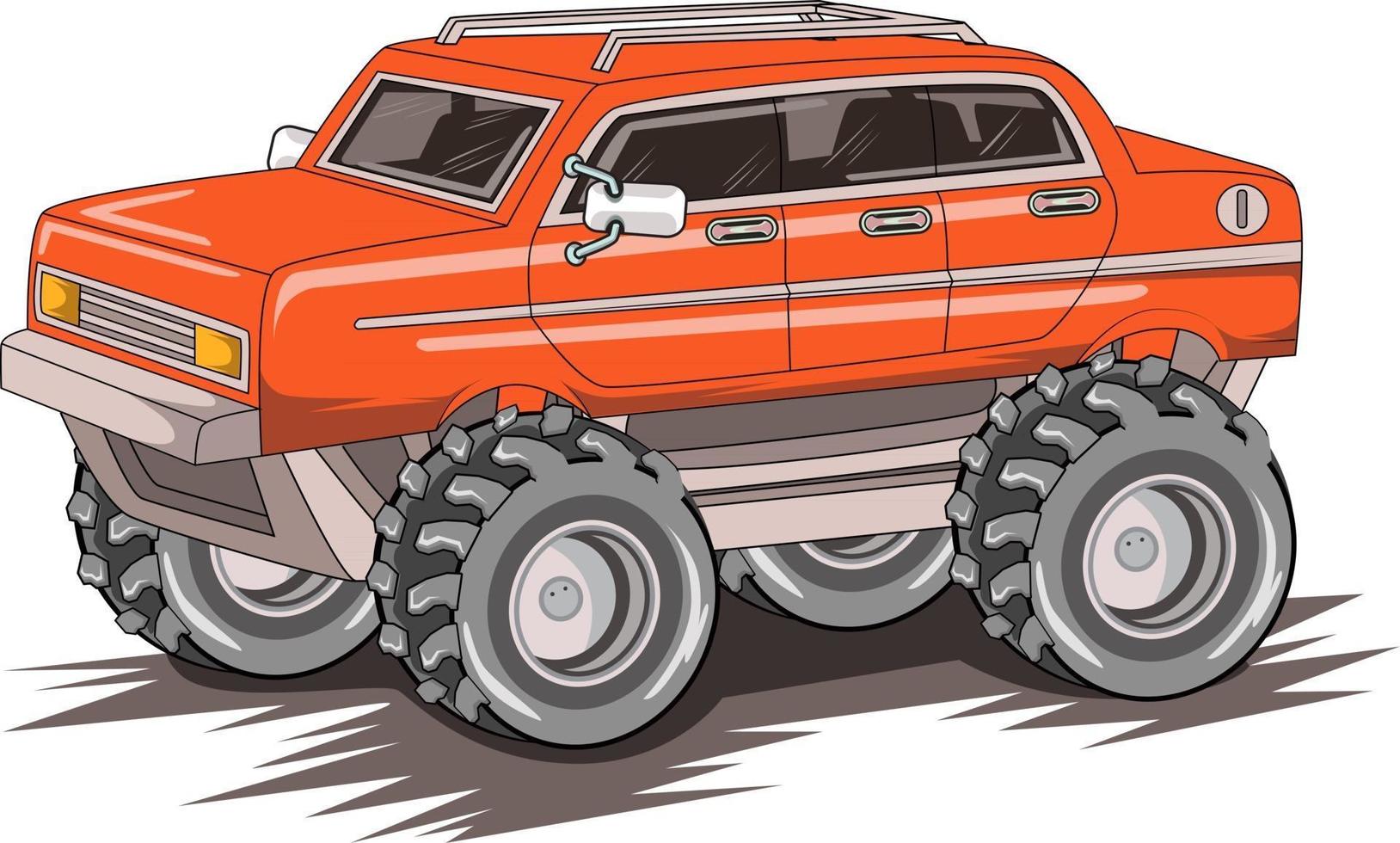 monster truck off-road illustratie vector