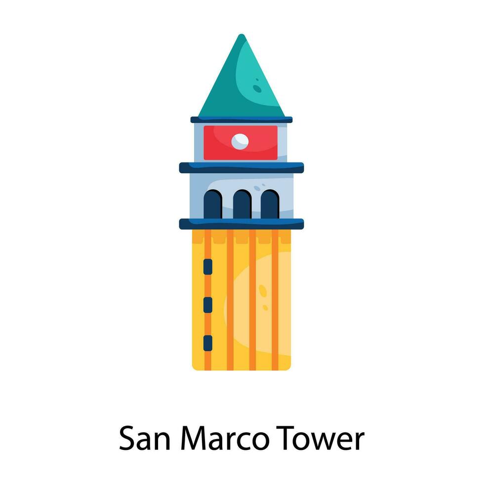 san marco toren vector