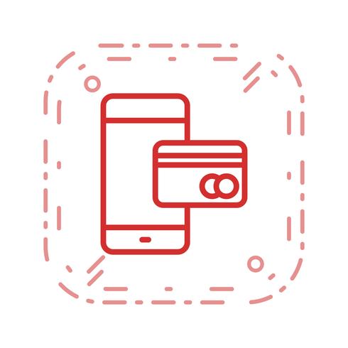 Mobiel bankwezen Vectorpictogram vector