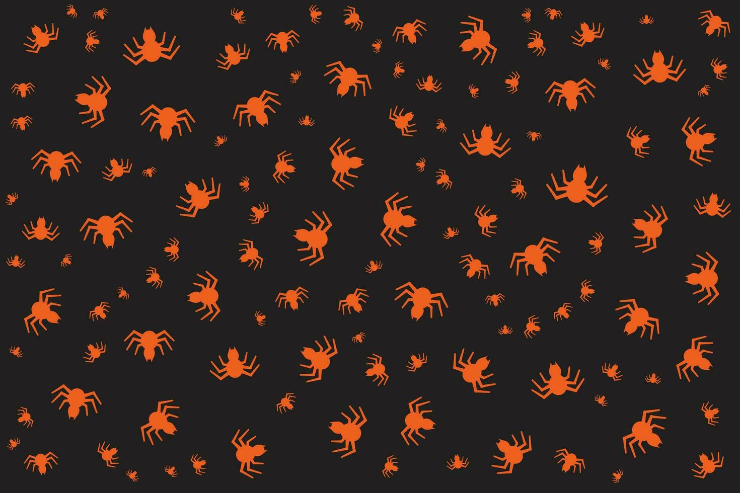 hand- getrokken vlak halloween patroon ontwerp vector