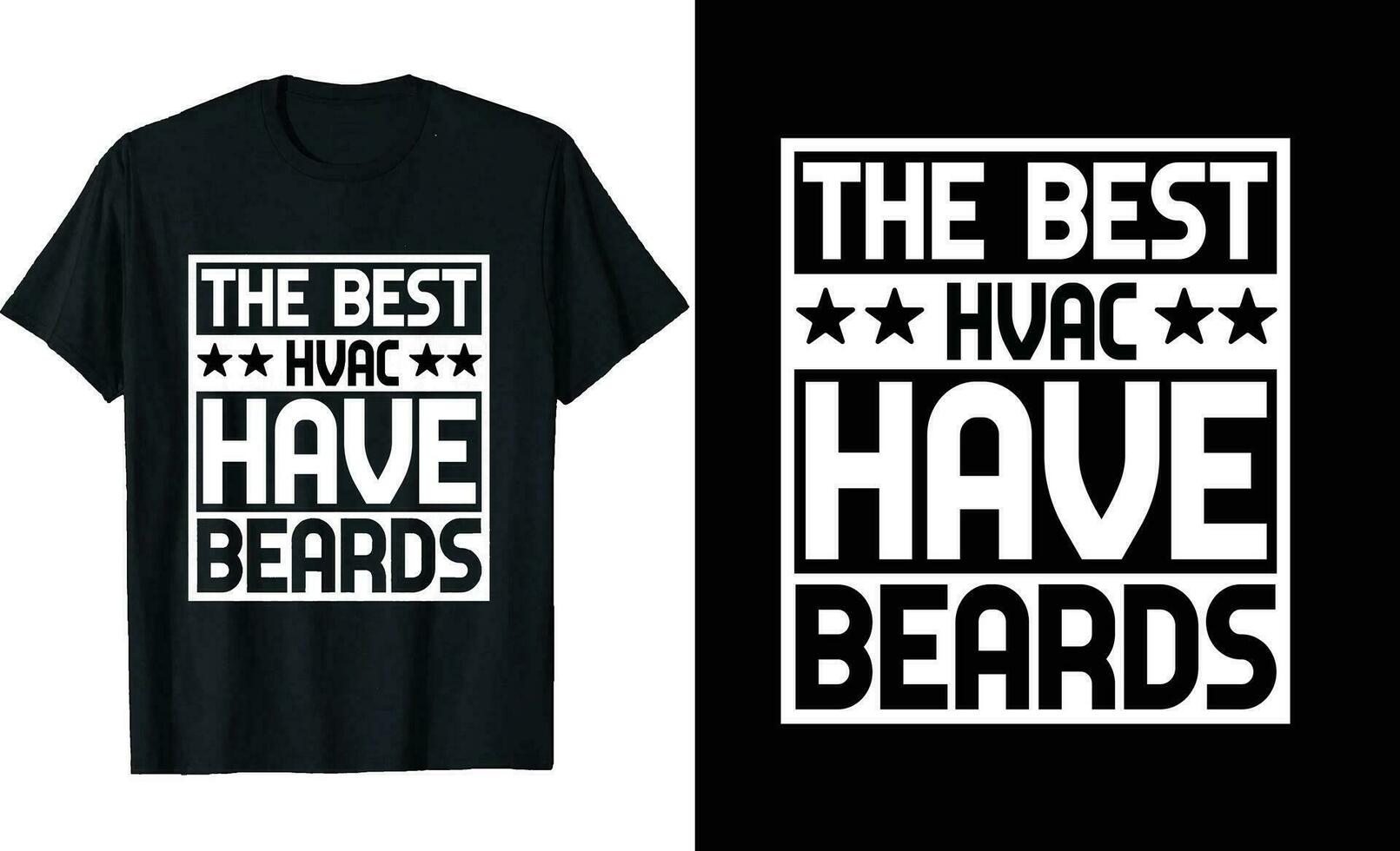 het beste hvac technicus hebben baarden grappig hvac technicus lang mouw t-shirt of hvac t overhemd ontwerp of baarden t-shirt ontwerp vector