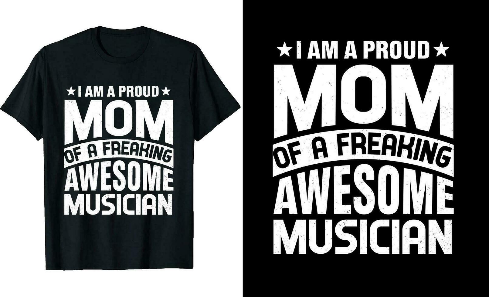 ik ben een trots mam van een verdomde geweldig musicus of mam t overhemd ontwerp of musicus t overhemd ontwerp vector