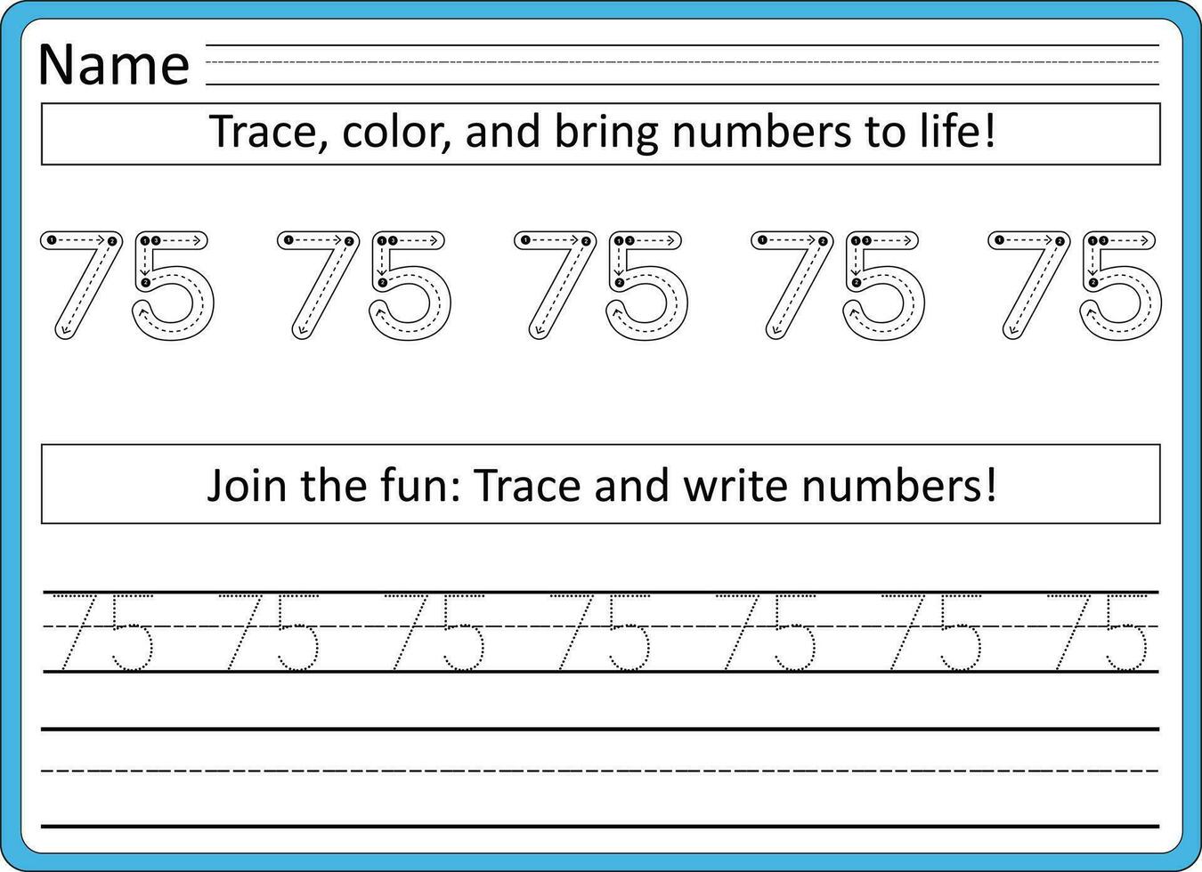 traceren werkbladen voor kinderen handschrift praktijk vector