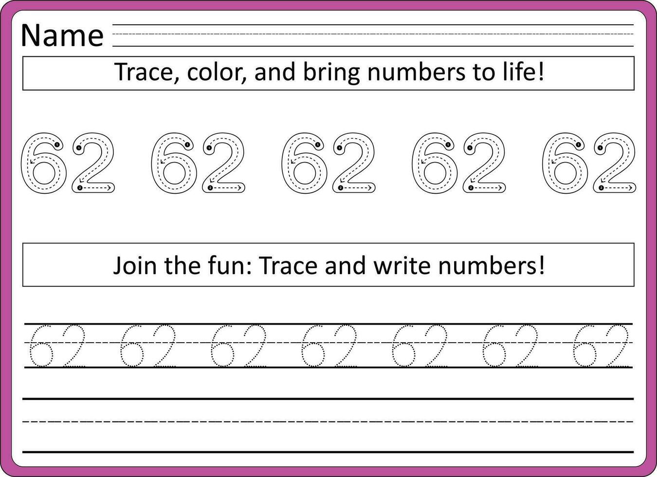 traceren werkbladen voor kinderen handschrift praktijk vector