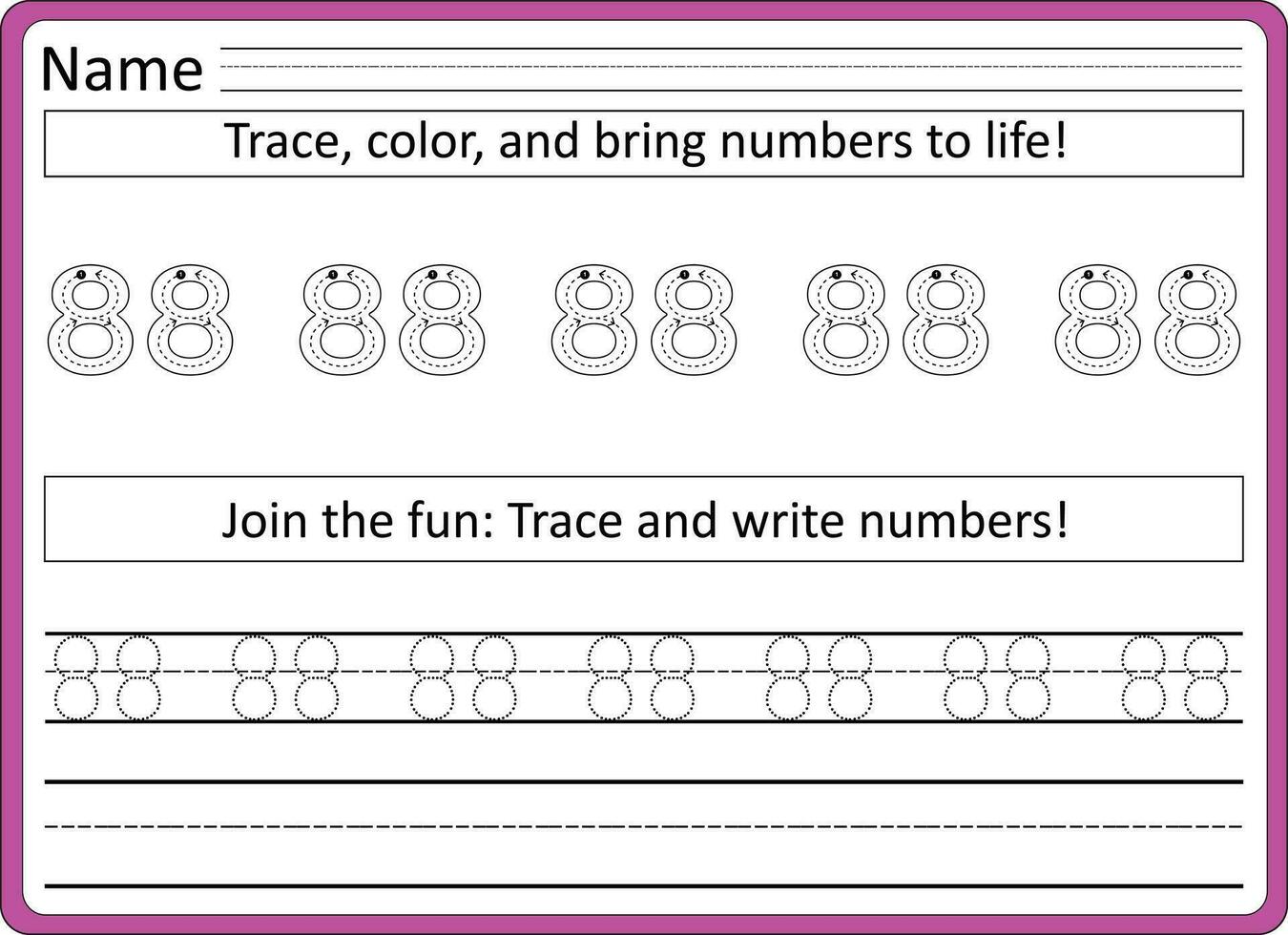 traceren werkbladen voor kinderen handschrift praktijk vector