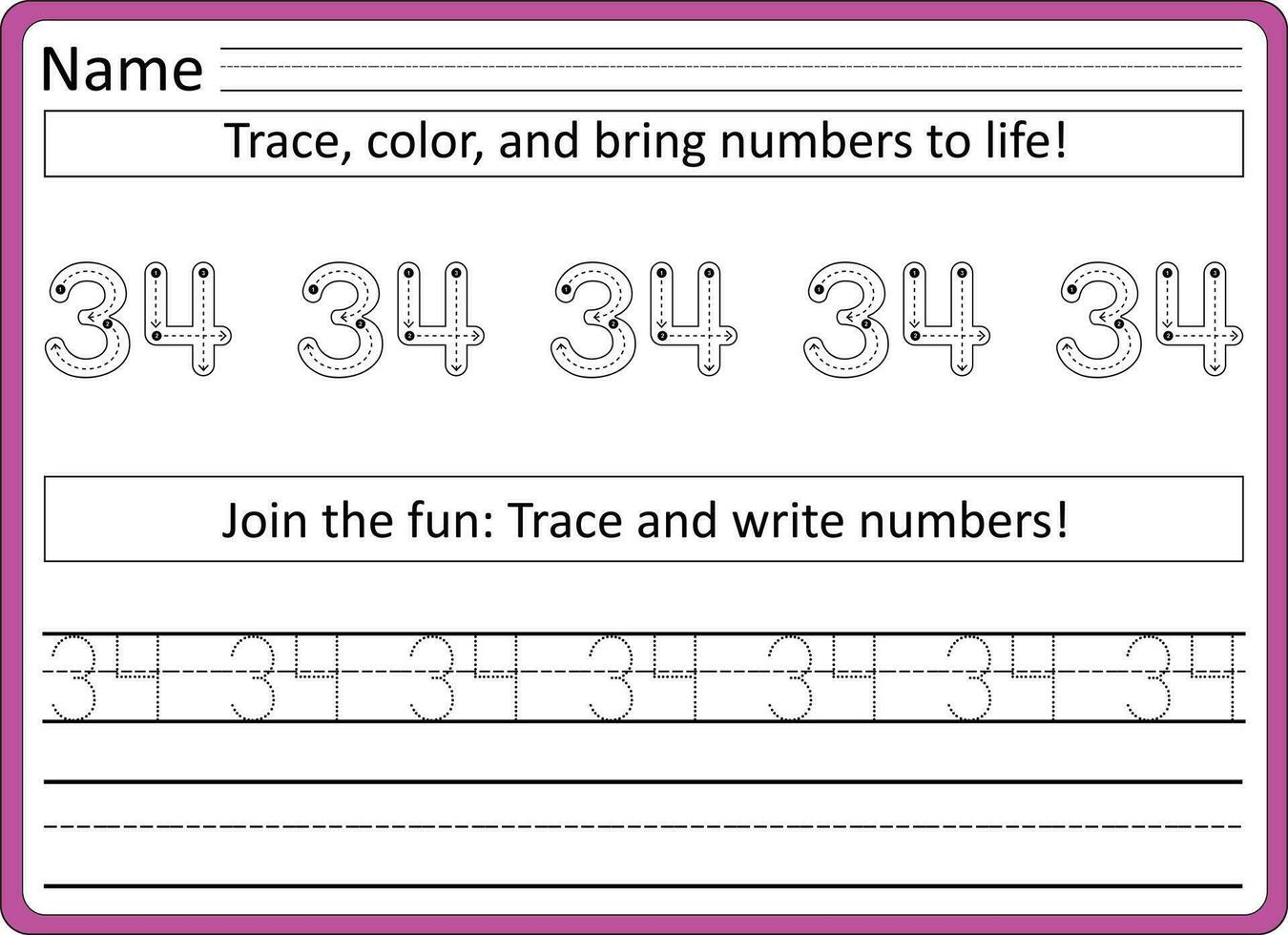 traceren werkbladen voor kinderen handschrift praktijk vector