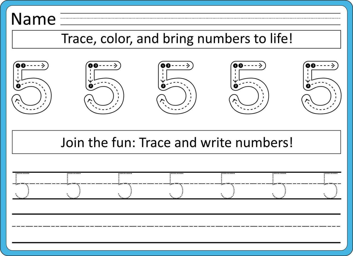 traceren werkbladen voor kinderen handschrift praktijk vector