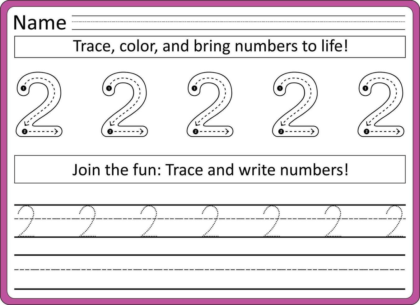 traceren werkbladen voor kinderen handschrift praktijk vector