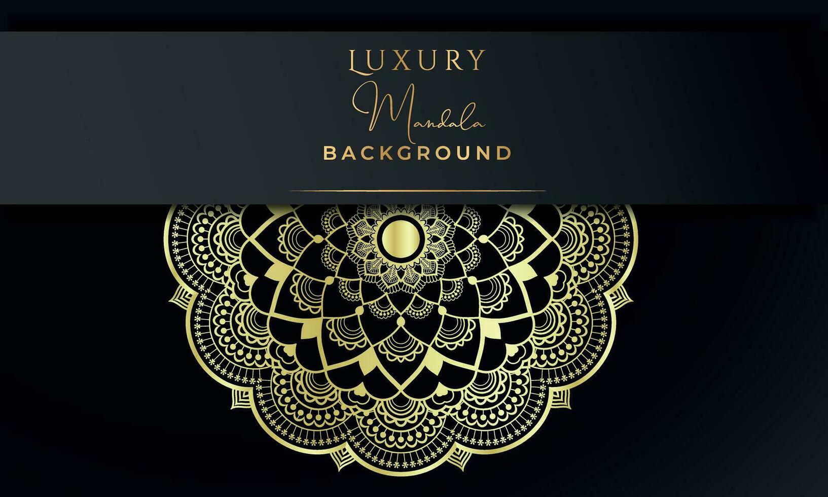 luxe mandala achtergrond met gouden patroon stijl ornament elegant uitnodiging bruiloft kaart, uitnodiging, achtergrond, luxe stijl vector illustratie ontwerp.