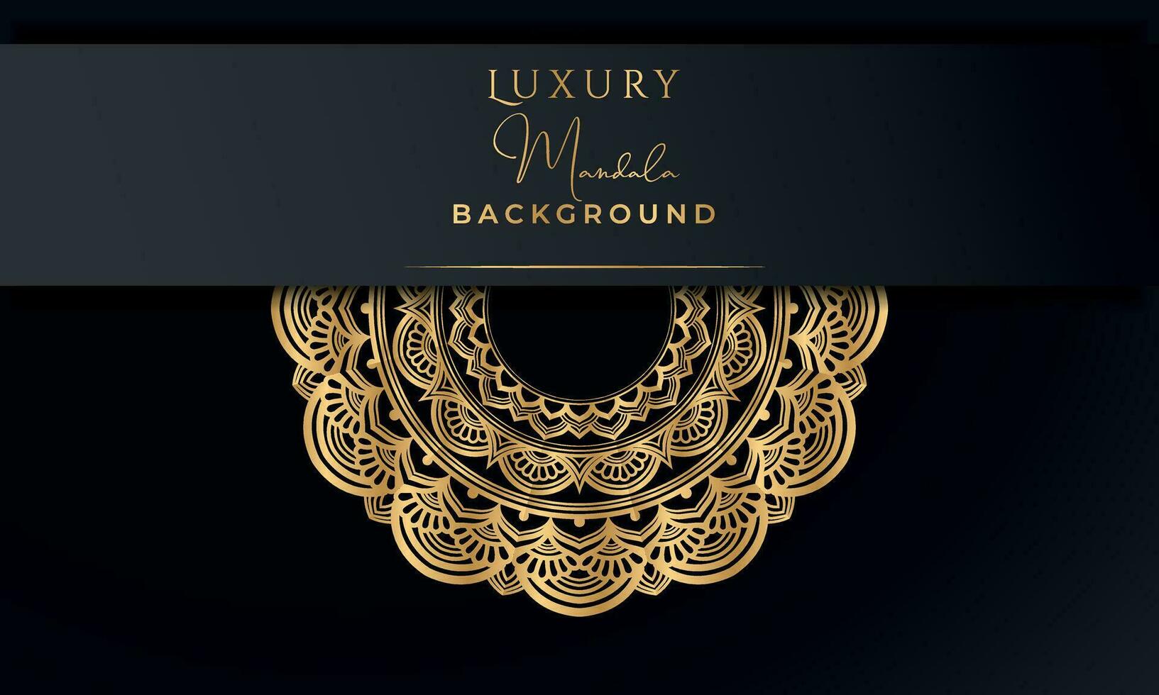 luxe mandala achtergrond met gouden patroon stijl ornament elegant uitnodiging bruiloft kaart, uitnodiging, achtergrond, luxe stijl vector illustratie ontwerp.