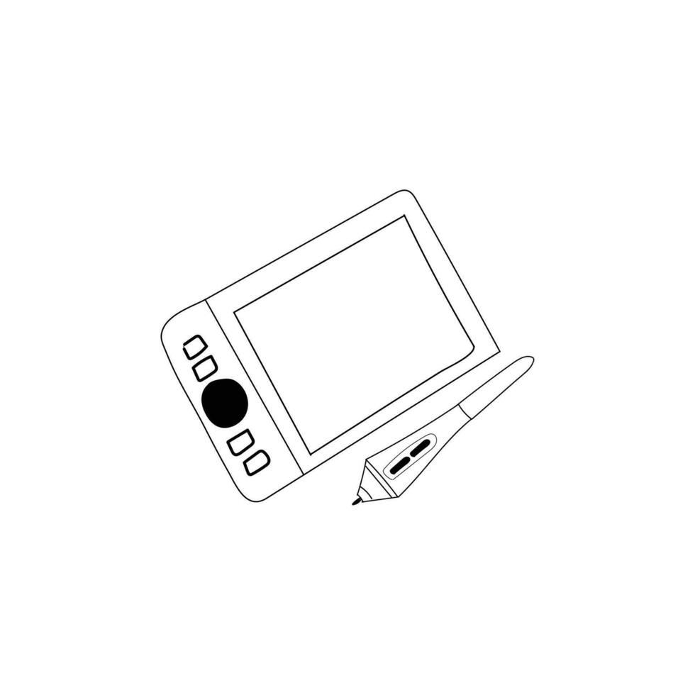 grafisch tablet tekening vector