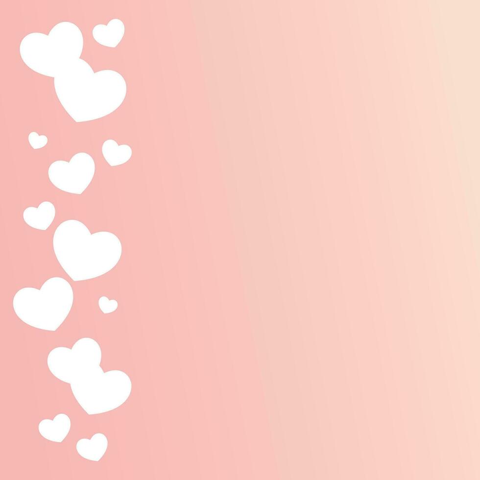 liefde concept poster. vector illustratie van hart met vrij ruimte Oppervlakte. uitverkoop banier, schattig liefde banier sjabloon of groet kaart.