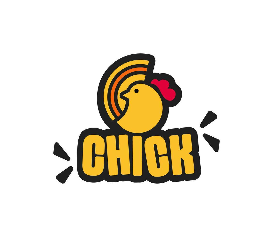 kip mascotte logo voor ayam geprek restaurant vector