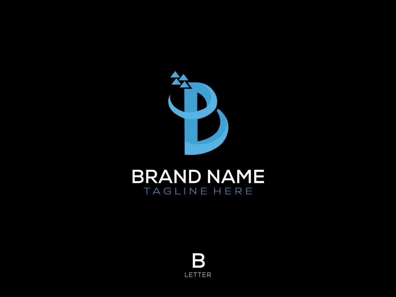 b modern brief logo vector
