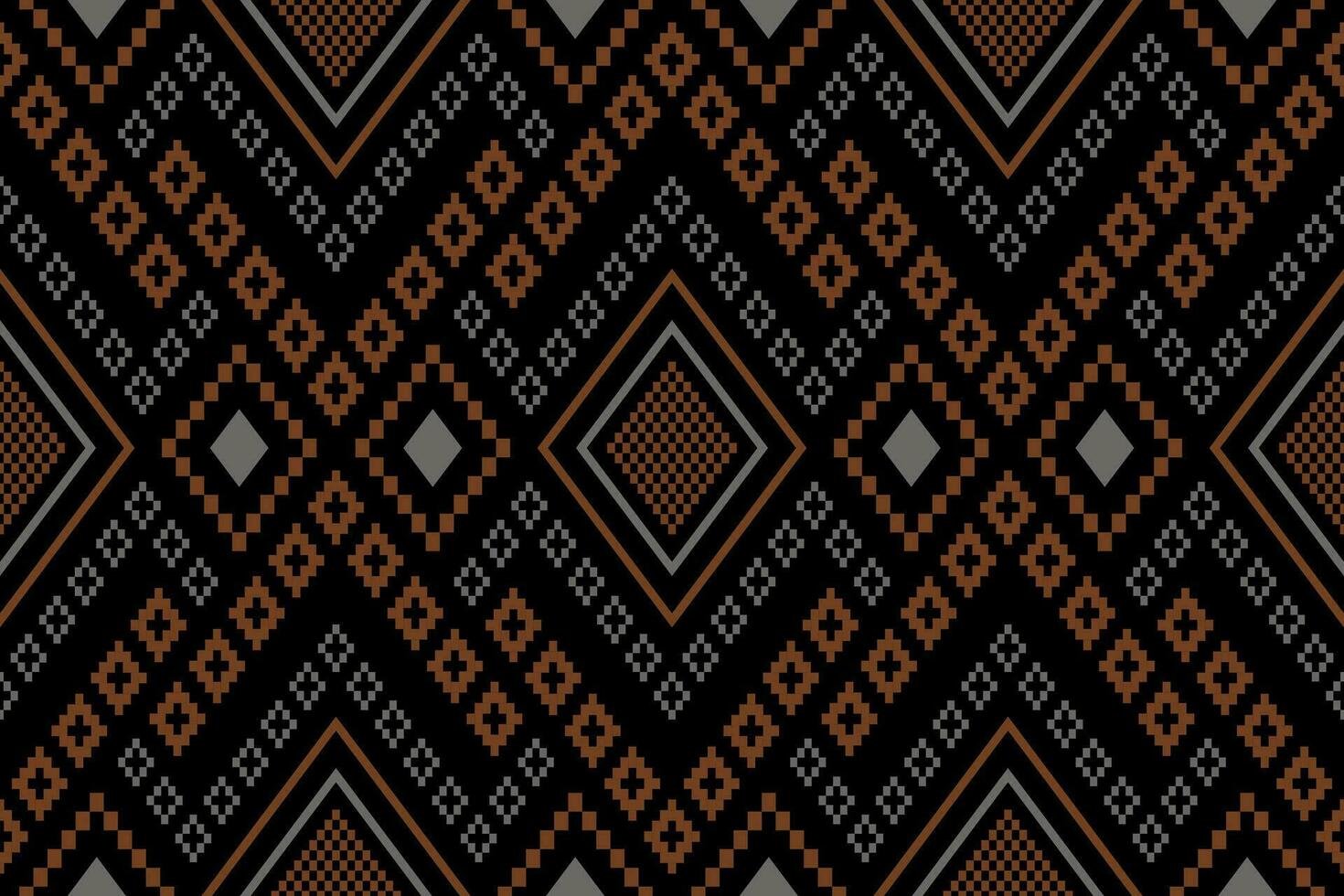 natuur jaargangen kruis steek traditioneel etnisch patroon paisley bloem ikat achtergrond abstract aztec Afrikaanse Indonesisch Indisch naadloos patroon voor kleding stof afdrukken kleding jurk tapijt gordijnen en sarong vector