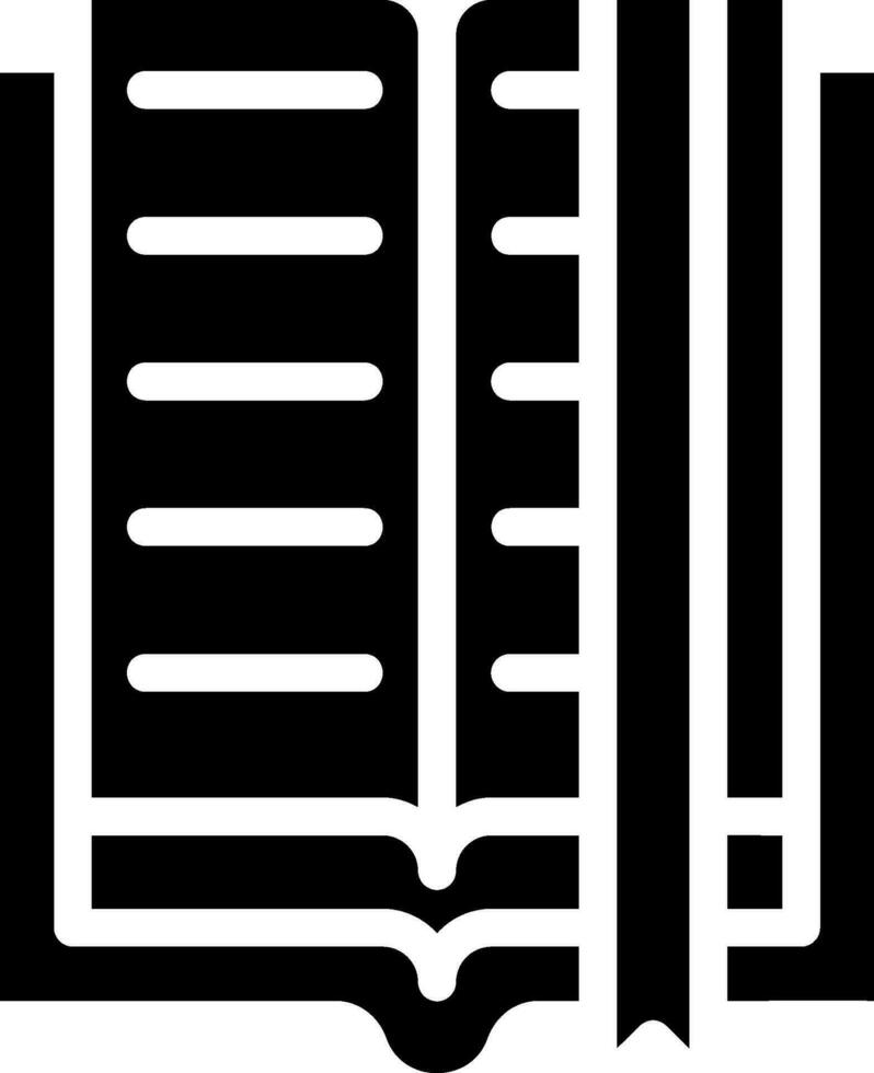 bladwijzer glyph-pictogram vector