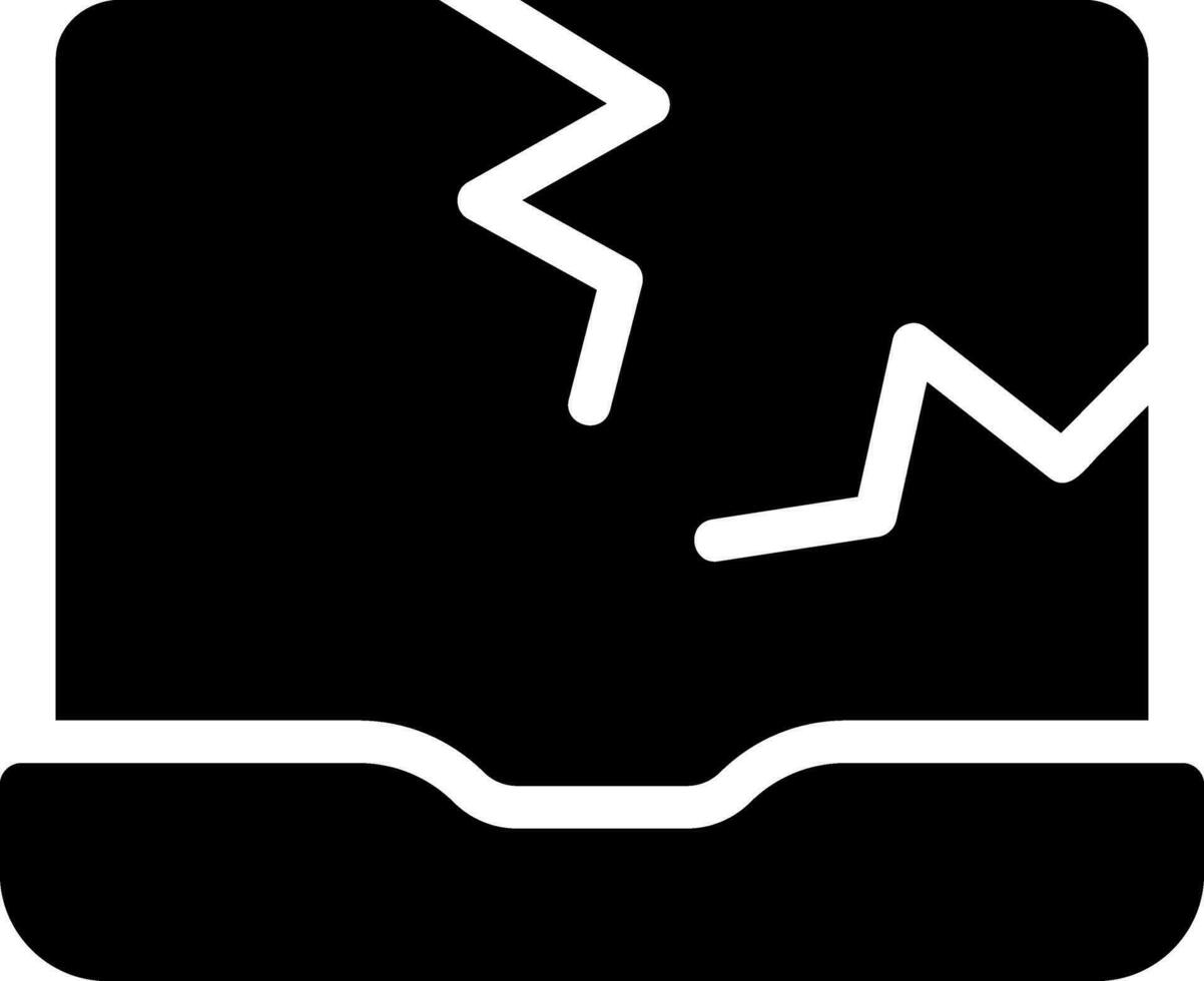 laptop glyph-pictogram vector