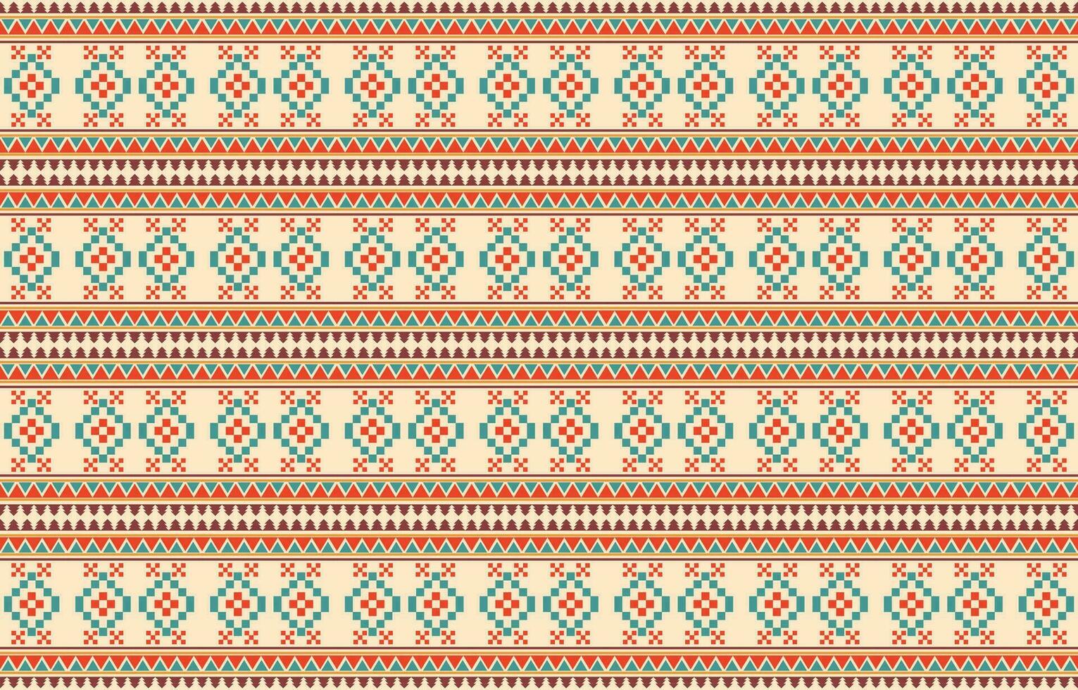 etnisch abstract ikat kunst. aztec ornament afdrukken. meetkundig etnisch patroon naadloos kleur oosters. ontwerp voor achtergrond ,gordijn, tapijt, behang, kleding, inpakken, batik, vector illustratie.