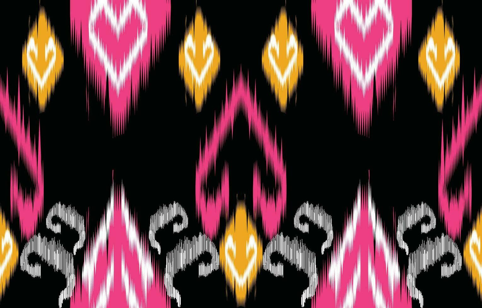 etnisch abstract ikat kunst. aztec ornament afdrukken. meetkundig etnisch patroon naadloos kleur oosters. ontwerp voor achtergrond ,gordijn, tapijt, behang, kleding, inpakken, batik, vector illustratie.