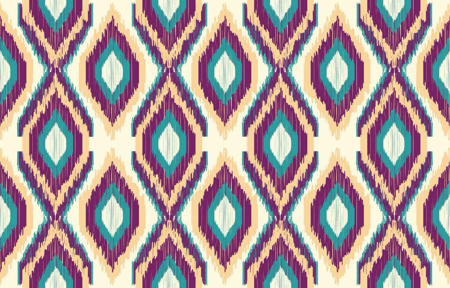 etnisch abstract ikat kunst. aztec ornament afdrukken. meetkundig etnisch patroon naadloos kleur oosters. ontwerp voor achtergrond ,gordijn, tapijt, behang, kleding, inpakken, batik, vector illustratie.