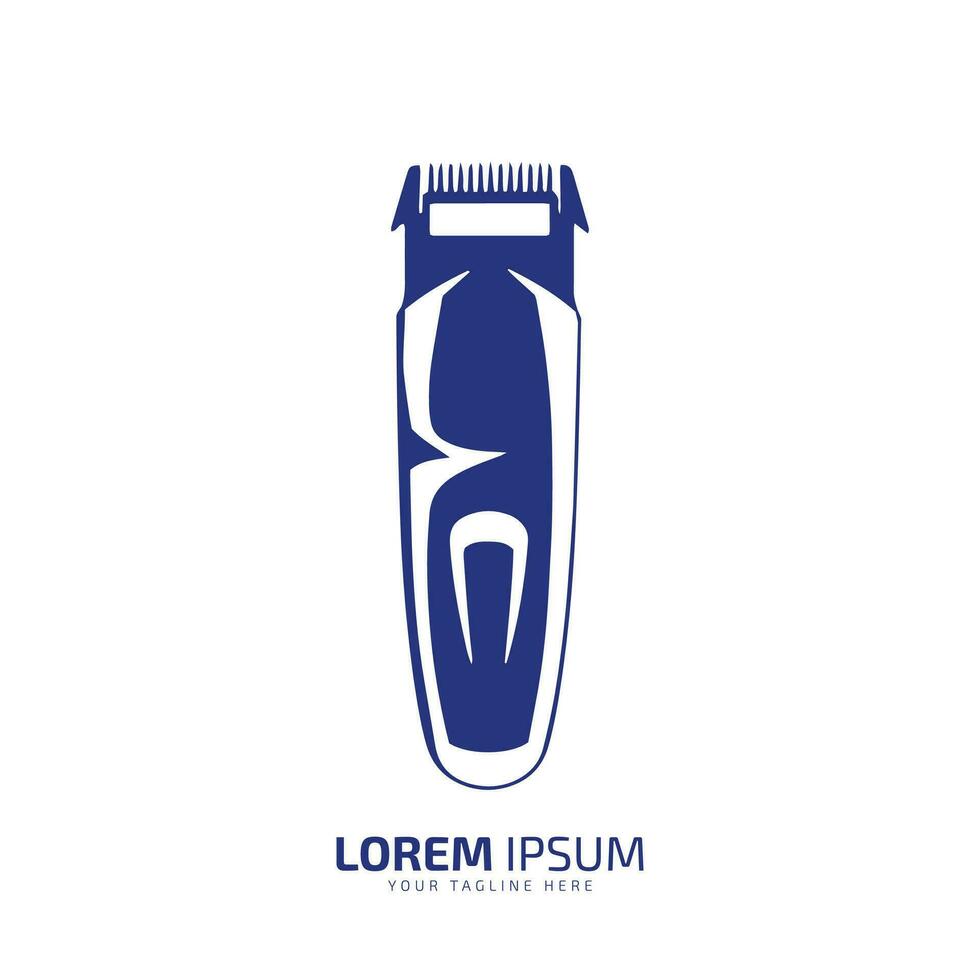 haar- tondeuse logo sjabloon. kapper logo. vector illustratie. haar- trimmer geïsoleerd