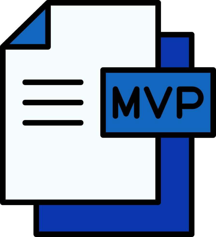 mvp vector ontwerp element icoon