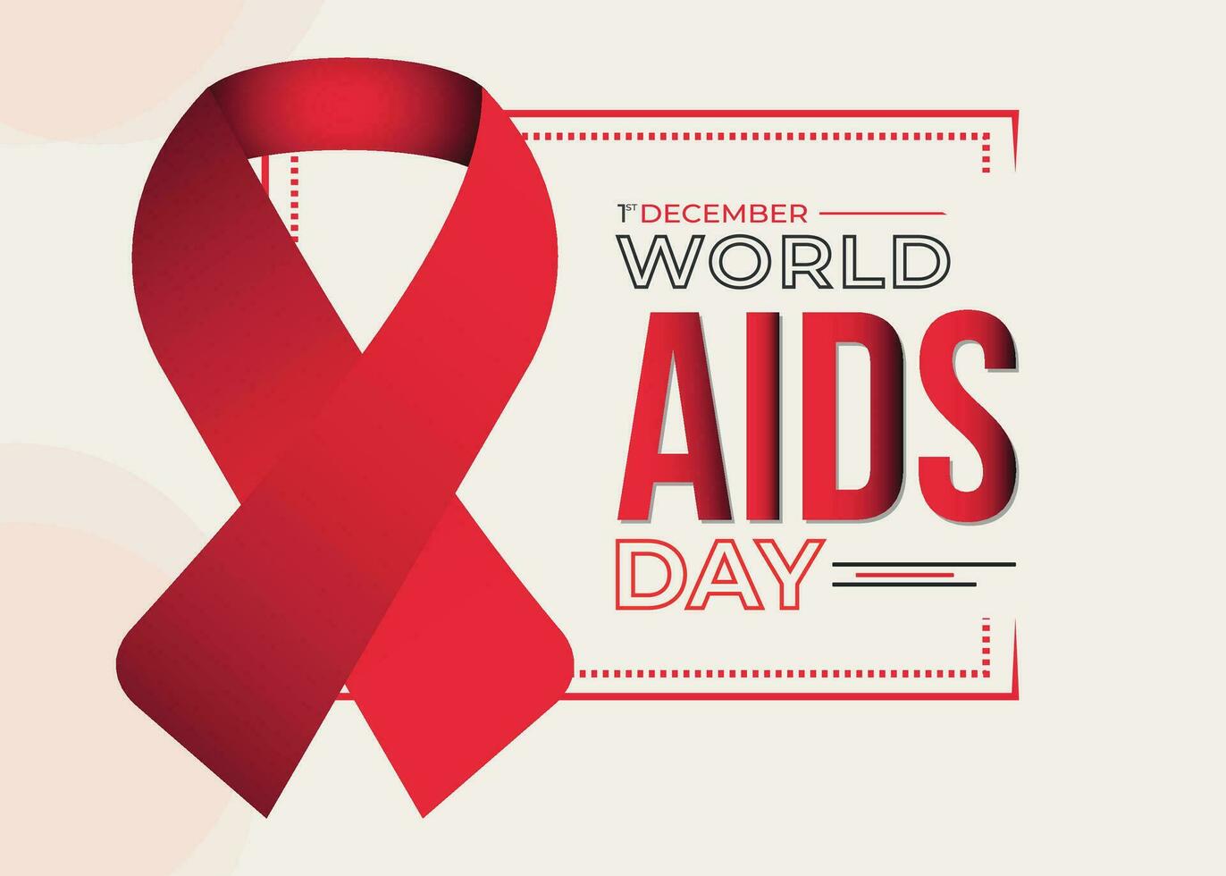 AIDS dag post ontwerp. vector