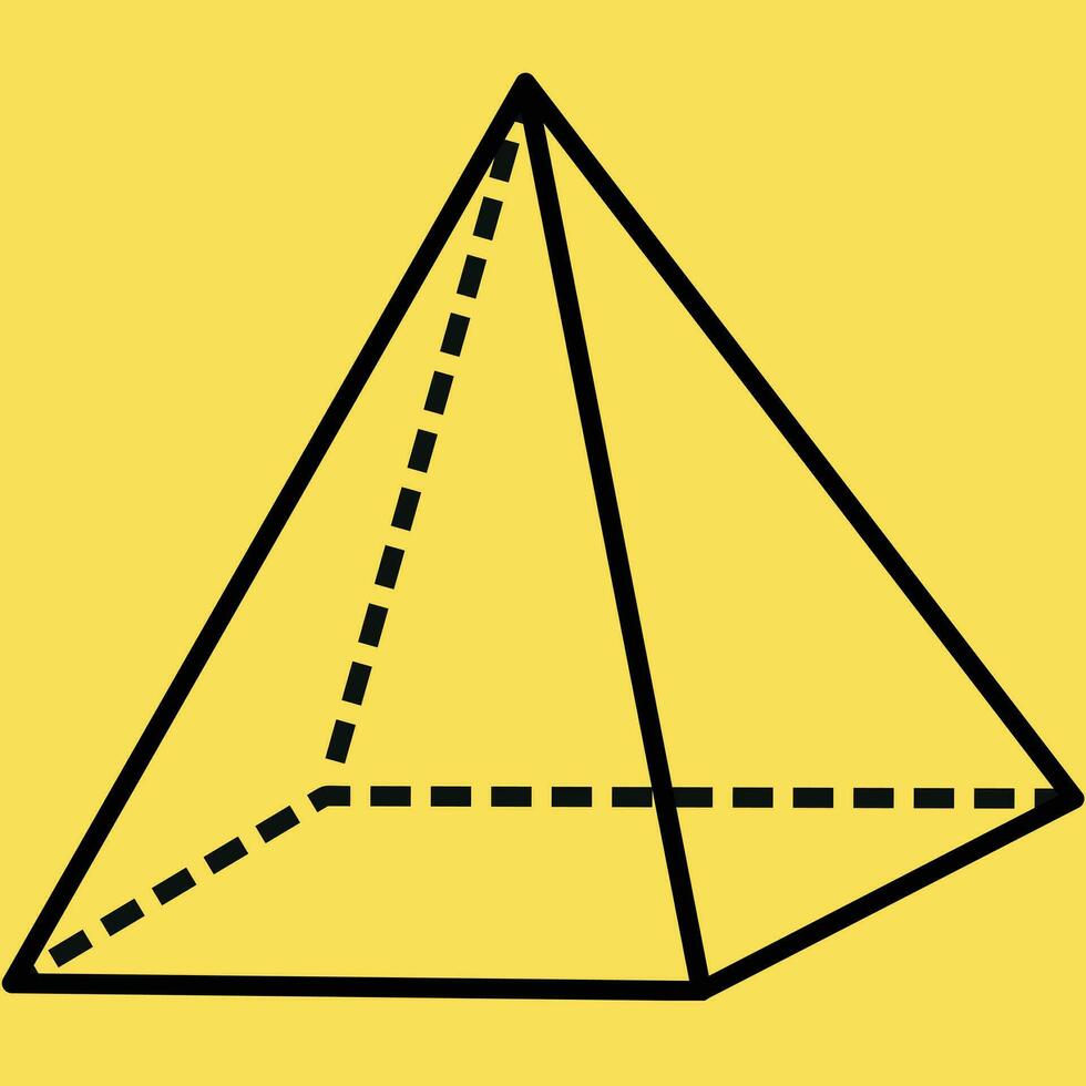 piramide vormen ontwerp vector