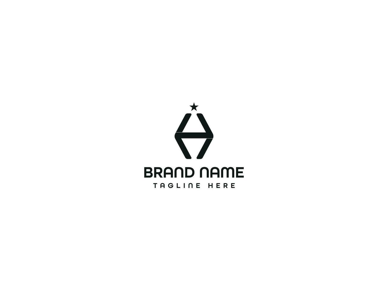 brief logo ontwerp vector