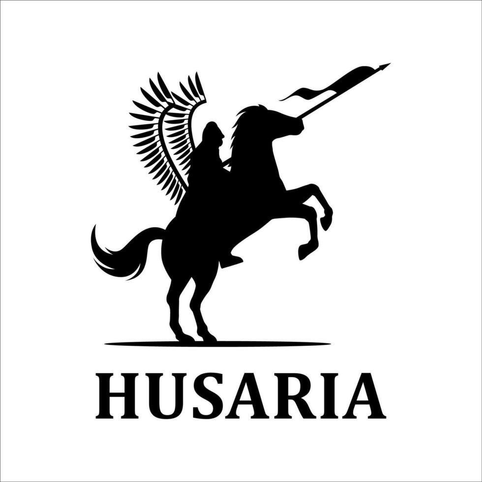 husaria spartaans sjabloon logo ontwerp vector