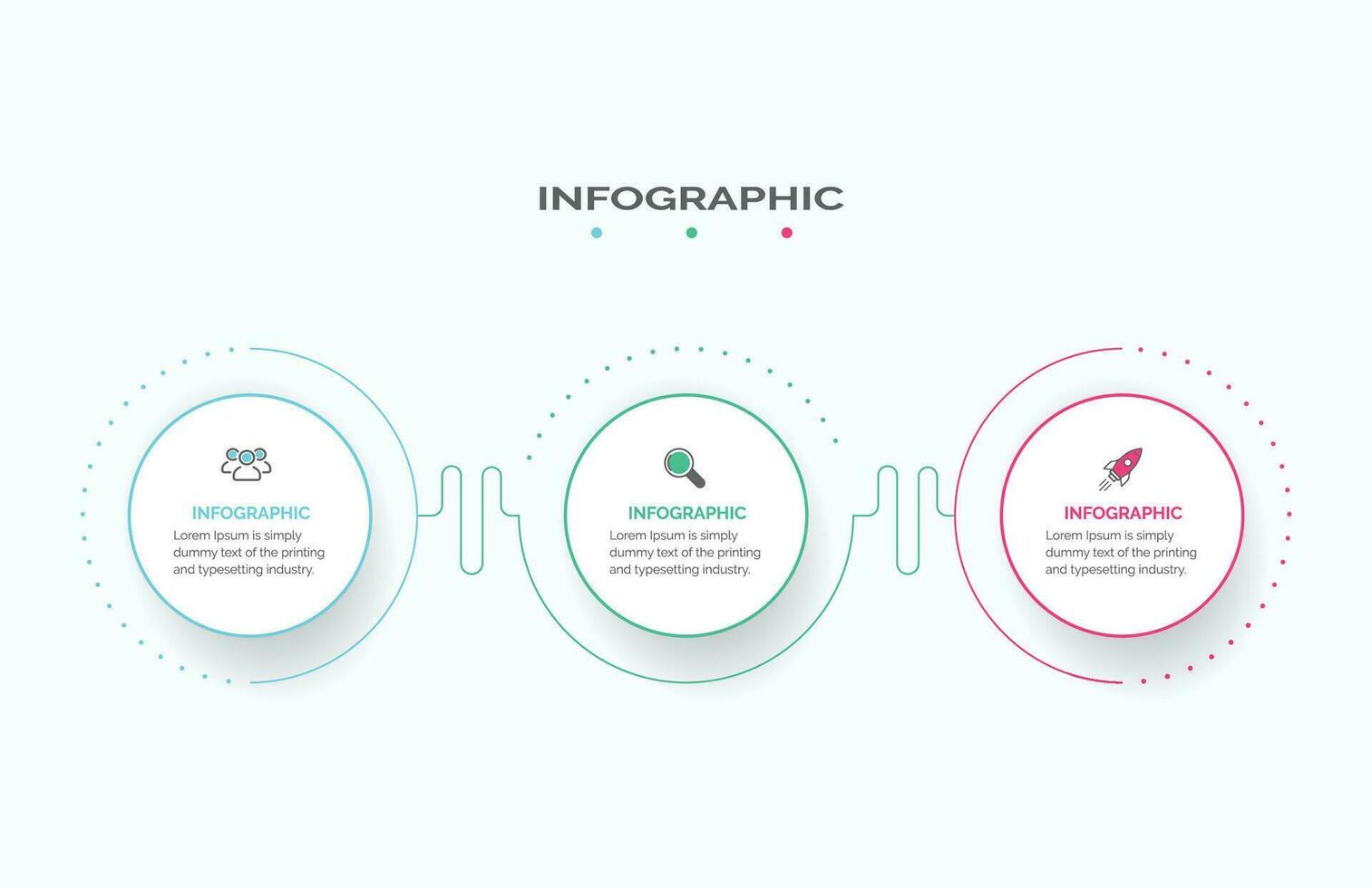 infographic elementen gegevens visualisatie abstract elementen van grafiek, diagram met 3 stappen, opties, onderdelen, of processen kan worden gebruikt voor bedrijf werkwijze, werkstroom, reclame, vector