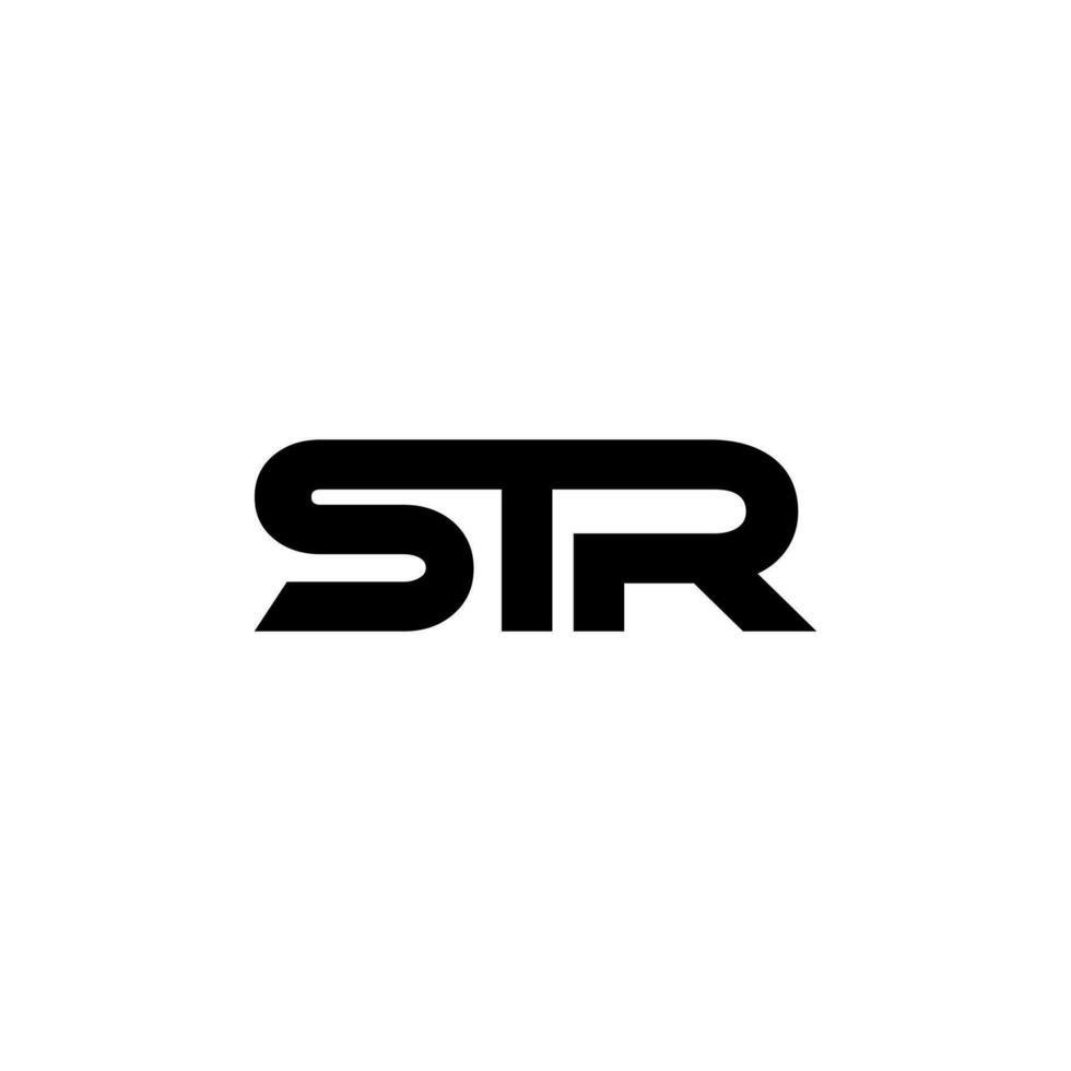 str brief logo ontwerp, inspiratie voor een uniek identiteit. modern elegantie en creatief ontwerp. watermerk uw succes met de opvallend deze logo. vector