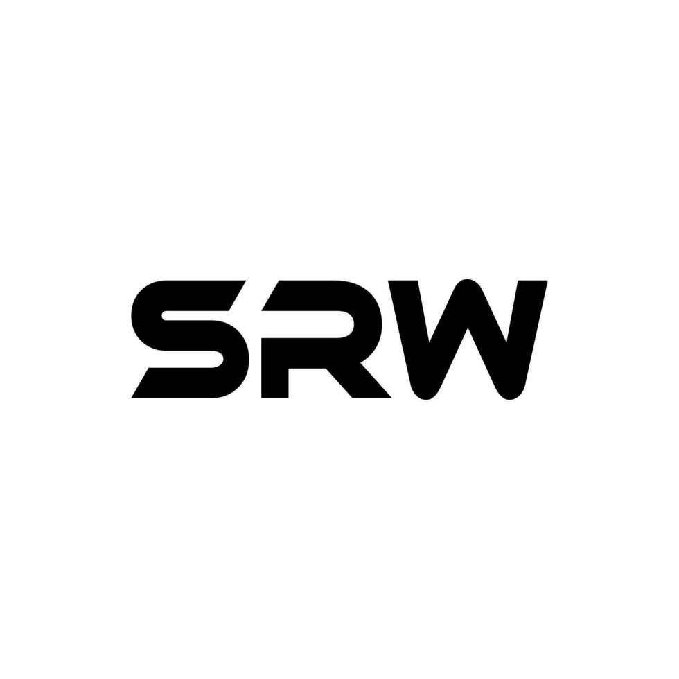 srw brief logo ontwerp, inspiratie voor een uniek identiteit. modern elegantie en creatief ontwerp. watermerk uw succes met de opvallend deze logo. vector