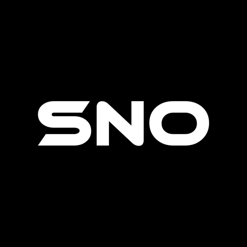 sno brief logo ontwerp, inspiratie voor een uniek identiteit. modern elegantie en creatief ontwerp. watermerk uw succes met de opvallend deze logo. vector