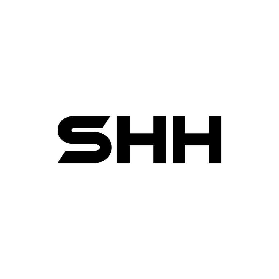 shh brief logo ontwerp, inspiratie voor een uniek identiteit. modern elegantie en creatief ontwerp. watermerk uw succes met de opvallend deze logo. vector