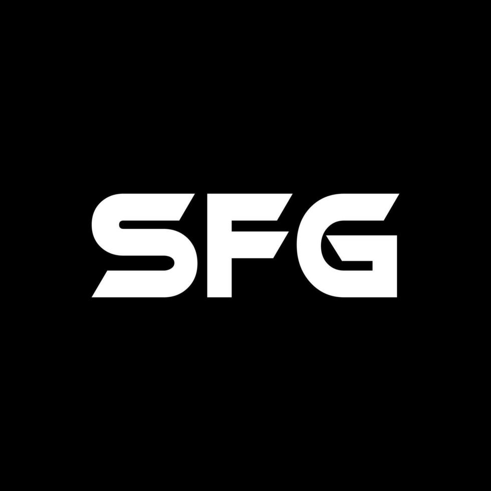 sfg brief logo ontwerp, inspiratie voor een uniek identiteit. modern elegantie en creatief ontwerp. watermerk uw succes met de opvallend deze logo. vector