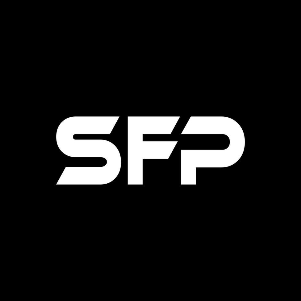 sfp brief logo ontwerp, inspiratie voor een uniek identiteit. modern elegantie en creatief ontwerp. watermerk uw succes met de opvallend deze logo. vector