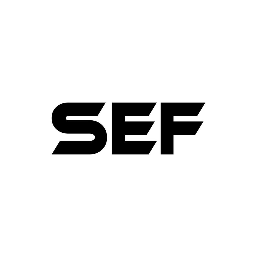 sef brief logo ontwerp, inspiratie voor een uniek identiteit. modern elegantie en creatief ontwerp. watermerk uw succes met de opvallend deze logo. vector