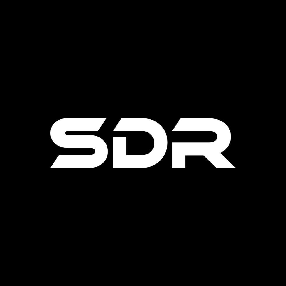 sdr brief logo ontwerp, inspiratie voor een uniek identiteit. modern elegantie en creatief ontwerp. watermerk uw succes met de opvallend deze logo. vector