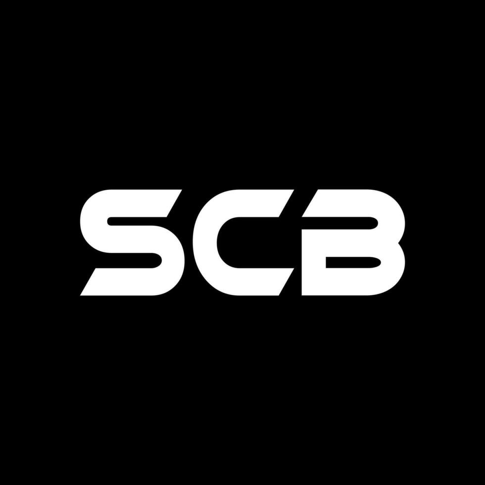 scb brief logo ontwerp, inspiratie voor een uniek identiteit. modern elegantie en creatief ontwerp. watermerk uw succes met de opvallend deze logo. vector
