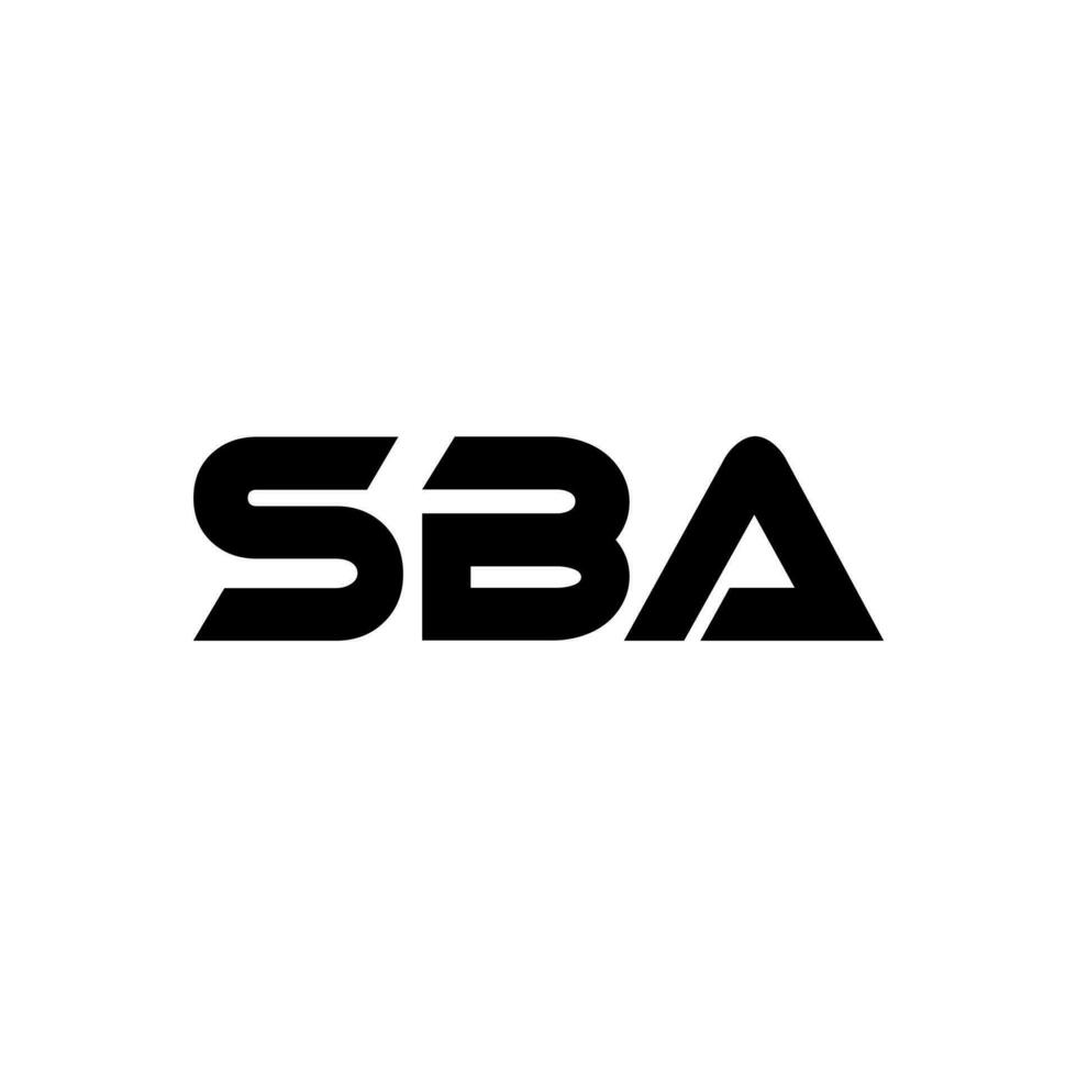 sba logo ontwerp, inspiratie voor een uniek identiteit. modern elegantie en creatief ontwerp. watermerk uw succes met de opvallend deze logo. vector