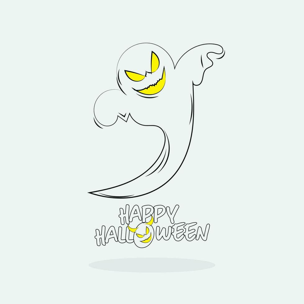 halloween ornament geïsoleerd Aan wit achtergrond, vector illustratie. ontwerp element.