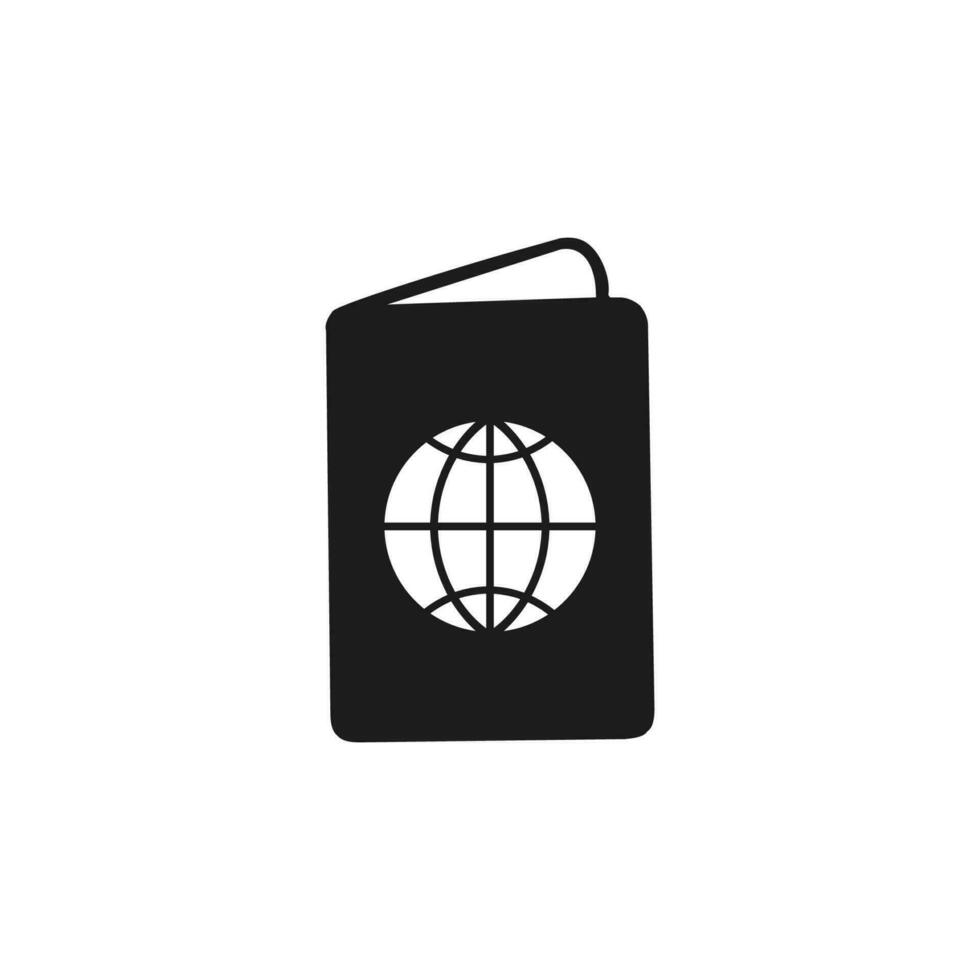 paspoort boek icoon reizen teken symbool vector