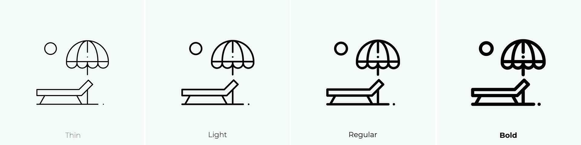 zonnebank icoon. dun, licht, regelmatig en stoutmoedig stijl ontwerp geïsoleerd Aan wit achtergrond vector